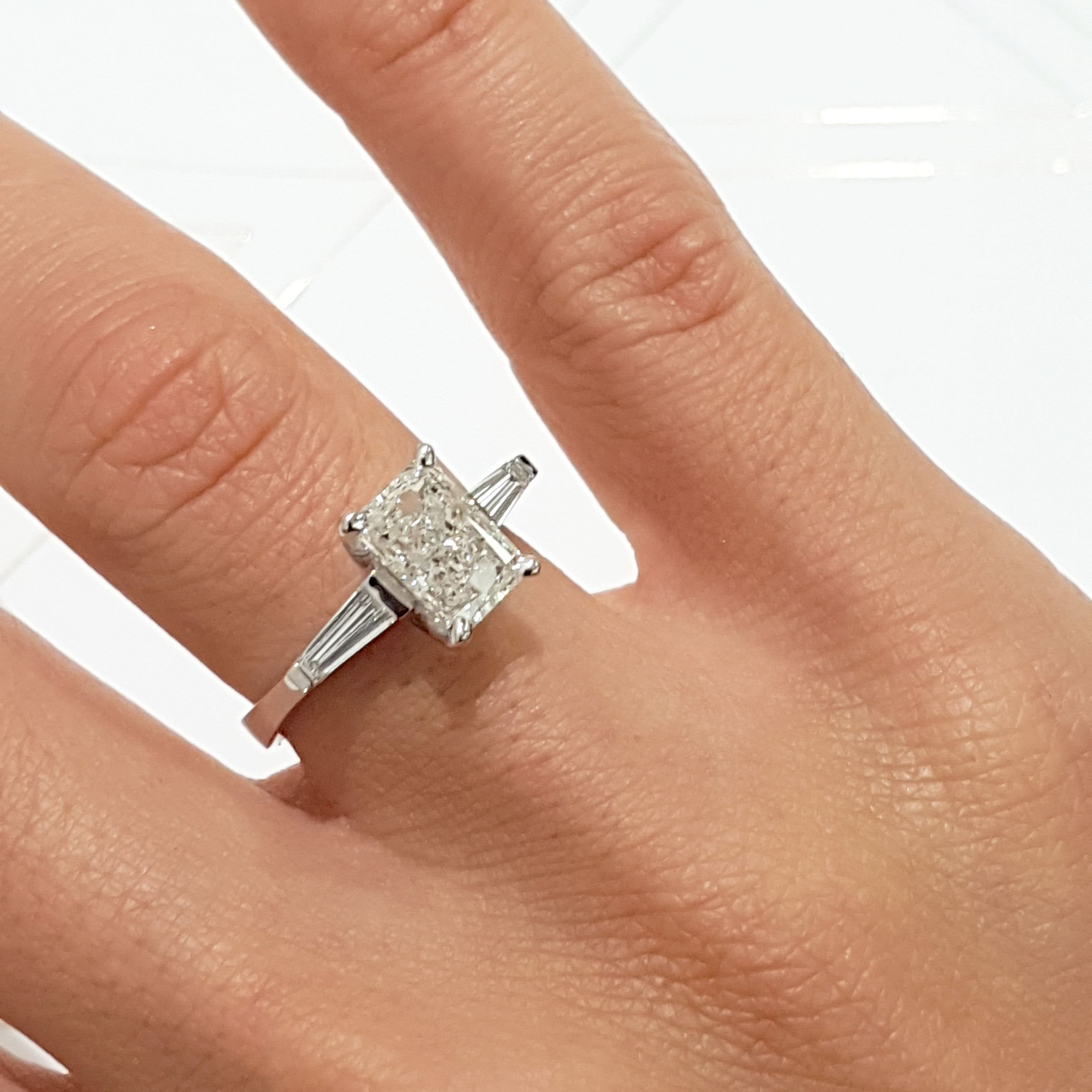 Skylar Diamond Engagement Ring -14K White Gold (RTS)