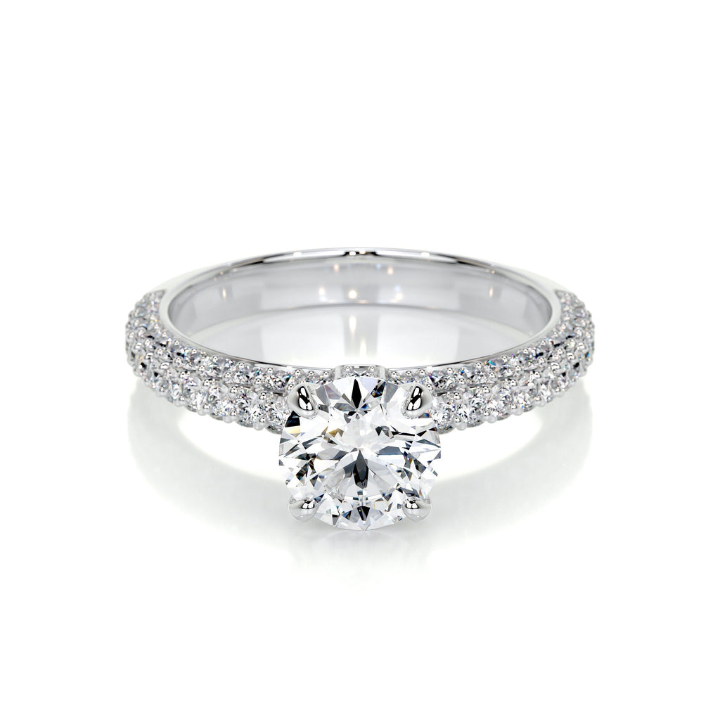 Lillian Lab Grown Diamond Ring -14K White Gold (RTS)