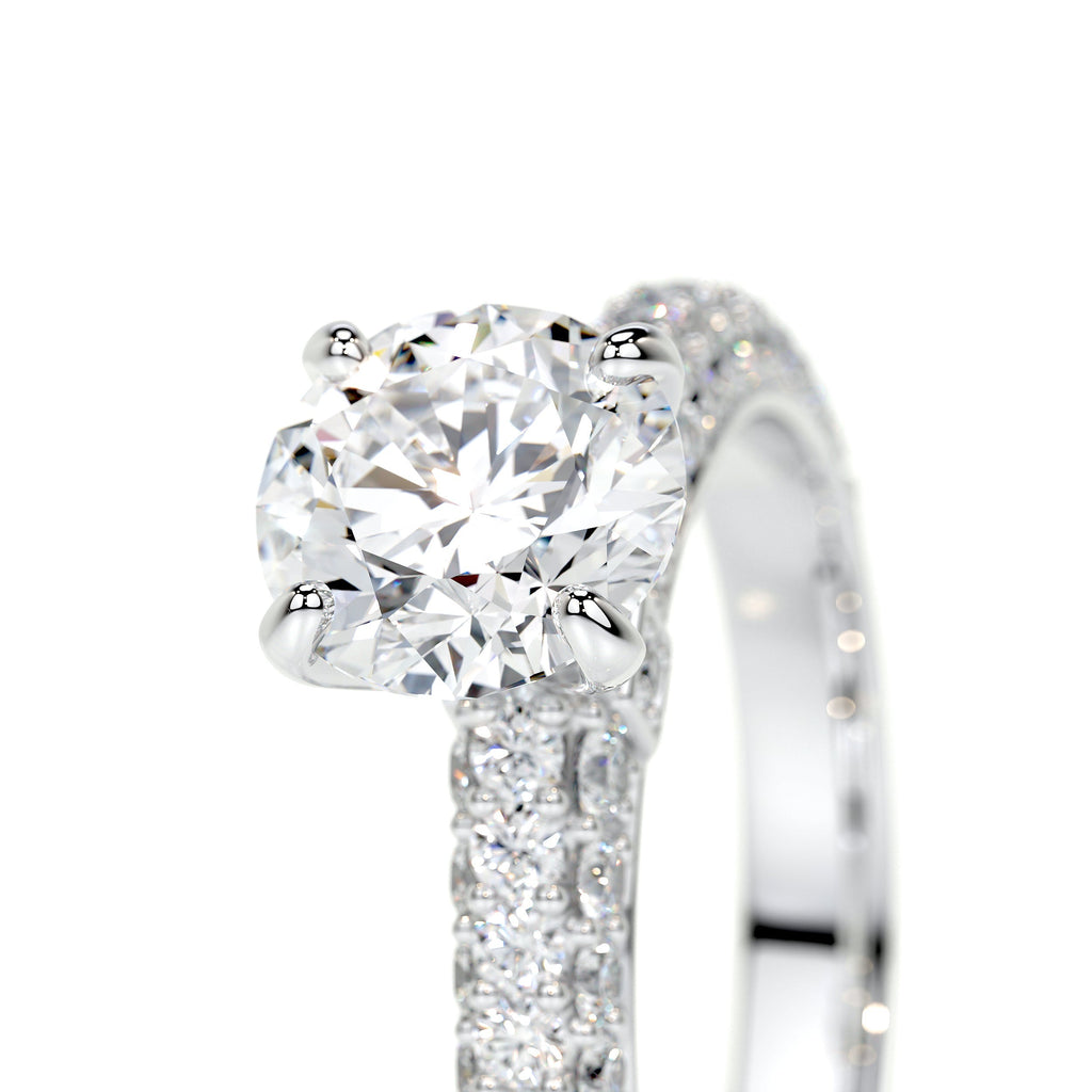 Lillian Lab Grown Diamond Ring -14K White Gold (RTS)