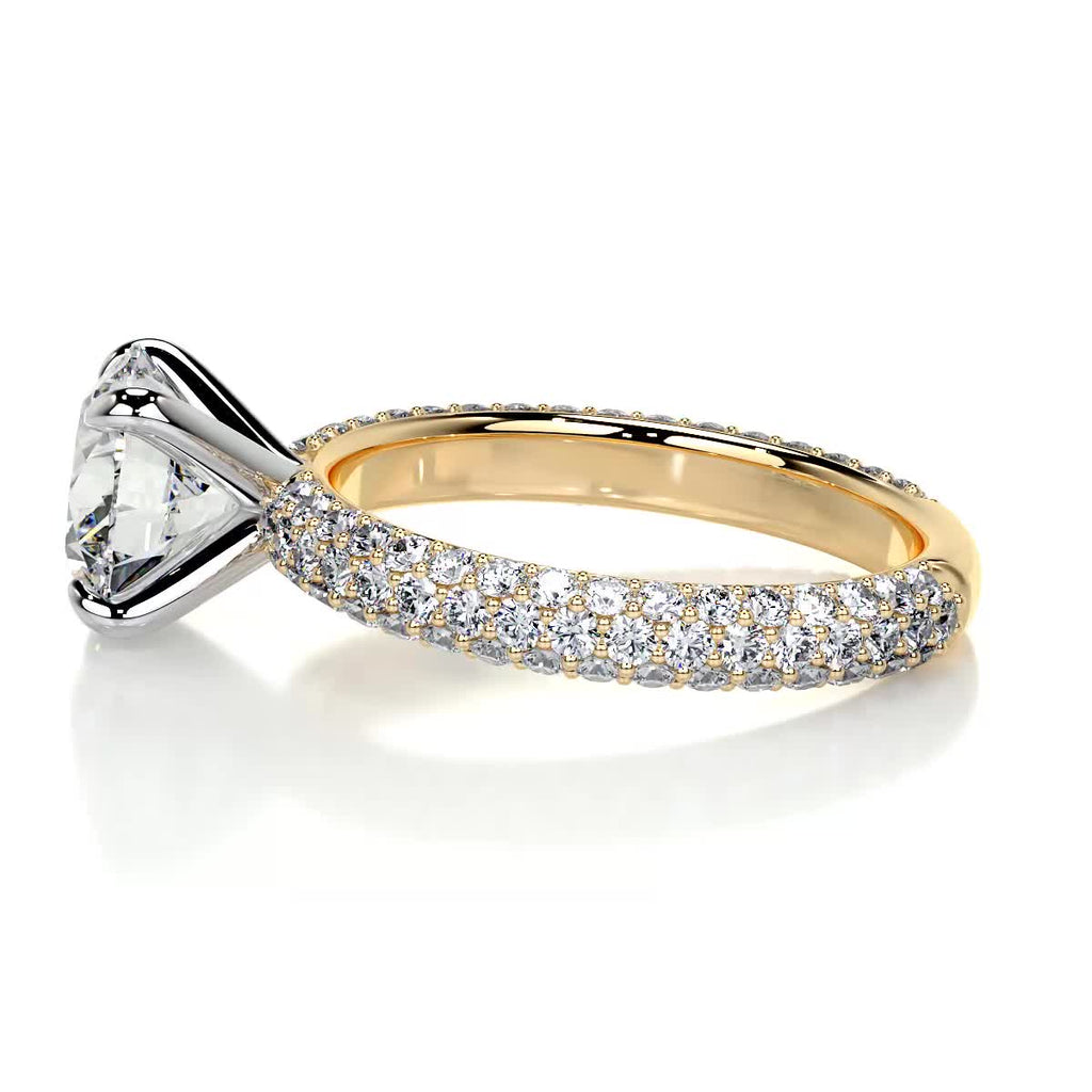 Charlotte Lab Grown Diamond Ring -18K Yellow Gold (RTS)
