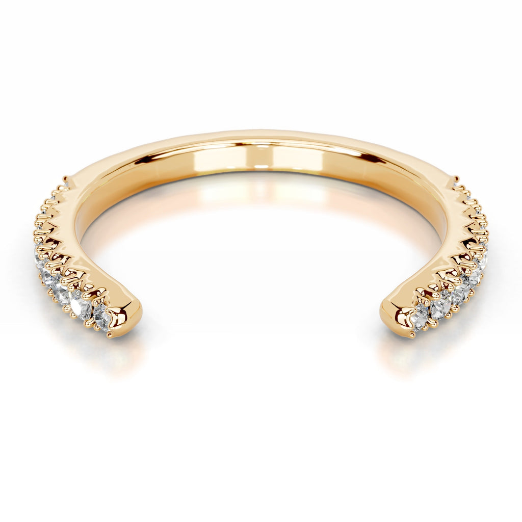 Himari Lab Grown Diamond Wedding band - 18K Yellow Gold (RTS)