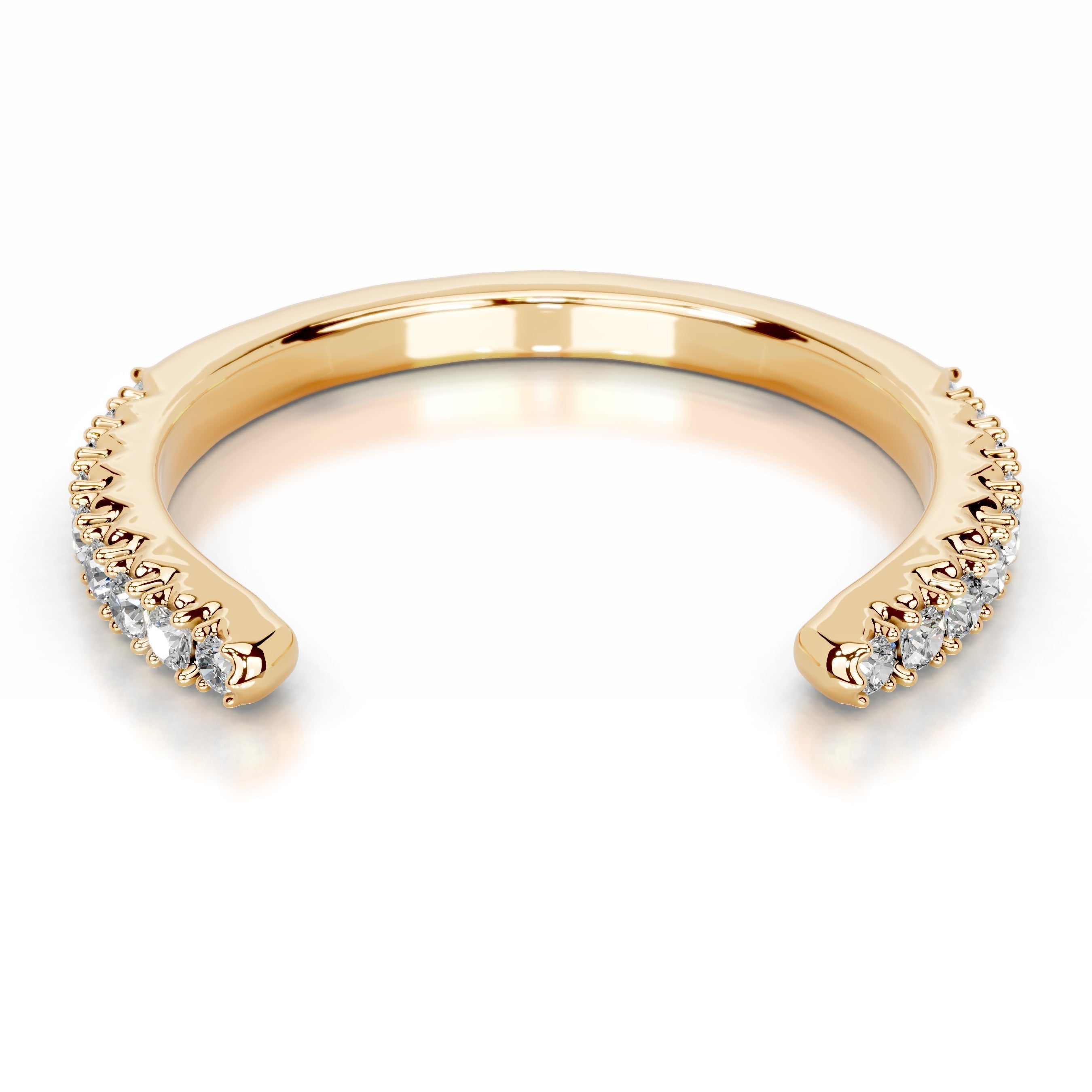 Himari Lab Grown Diamond Wedding band - 18K Yellow Gold (RTS)