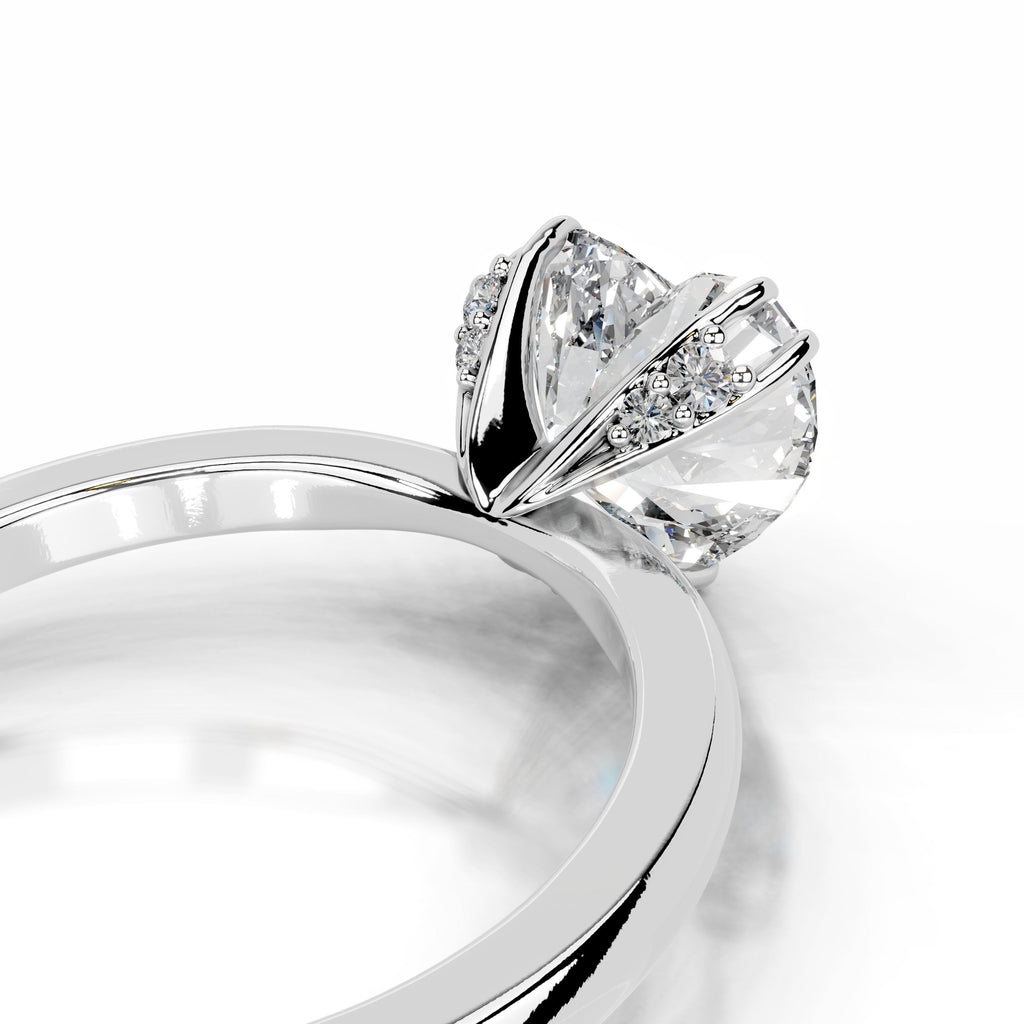 Angoona Lab Grown Diamond Ring  - 14K White Gold (RTS)