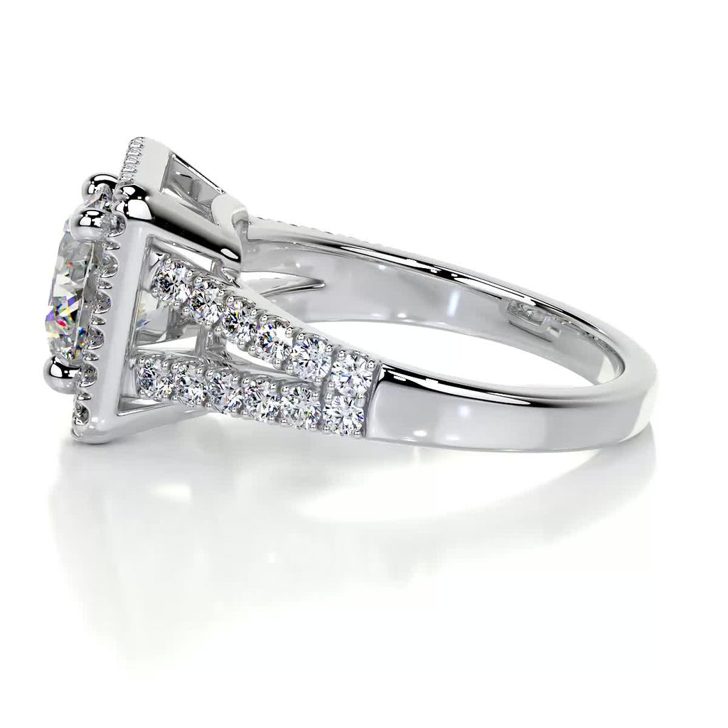 Addison Moissanite & Diamond Ring -14K White Gold (RTS)