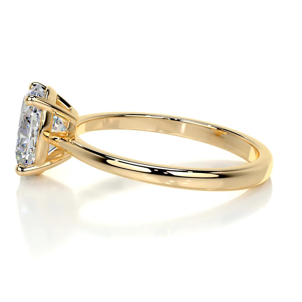 Julia Moissanite Ring -18K Yellow Gold (RTS)