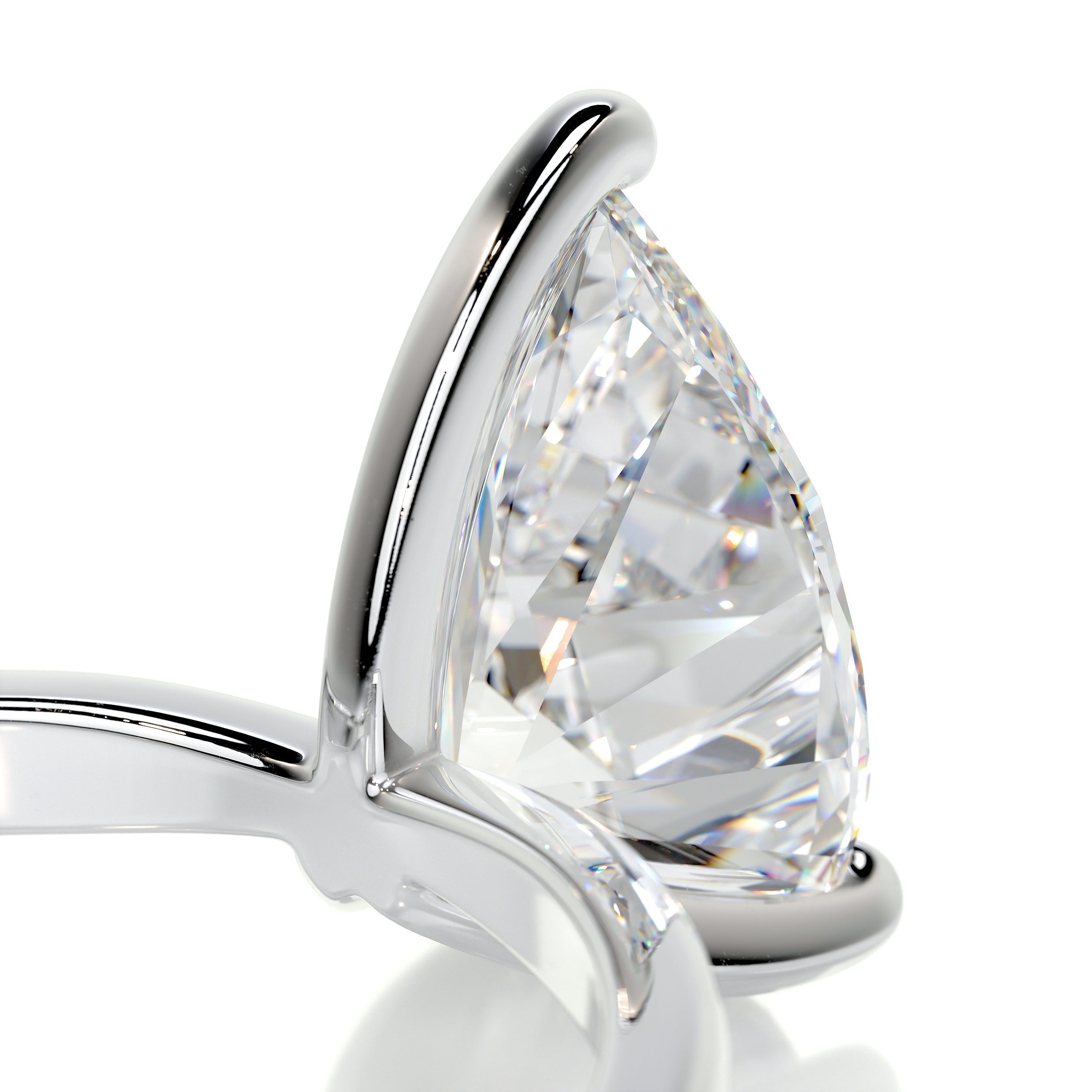 Jessica Moissanite Ring -14K White Gold (RTS)