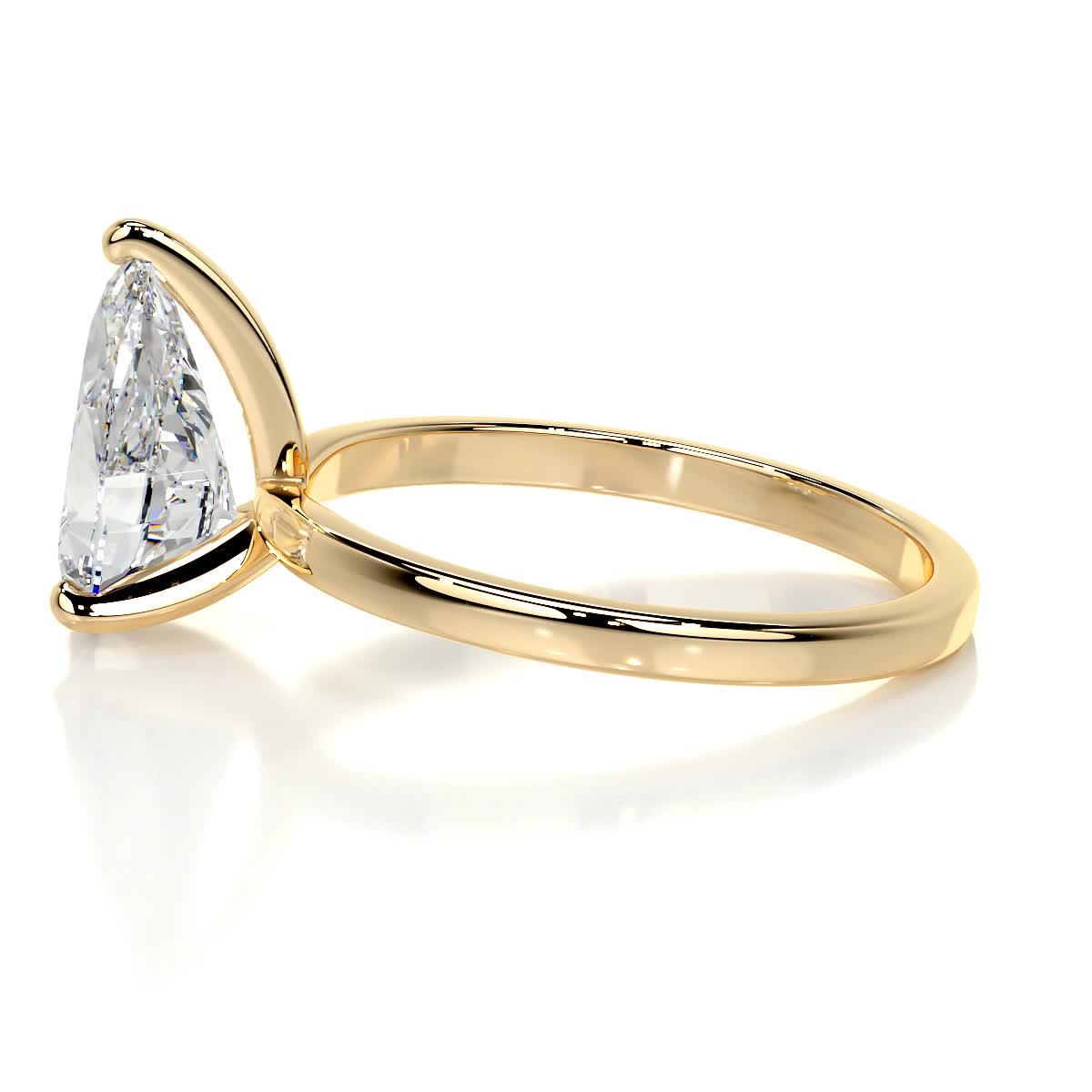 Jessica Moissanite Ring -18K Yellow Gold (RTS)