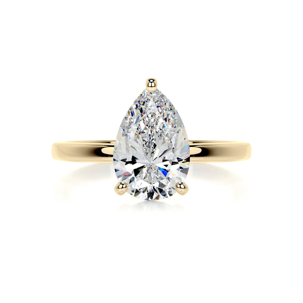 Jessica Moissanite Ring -18K Yellow Gold (RTS)