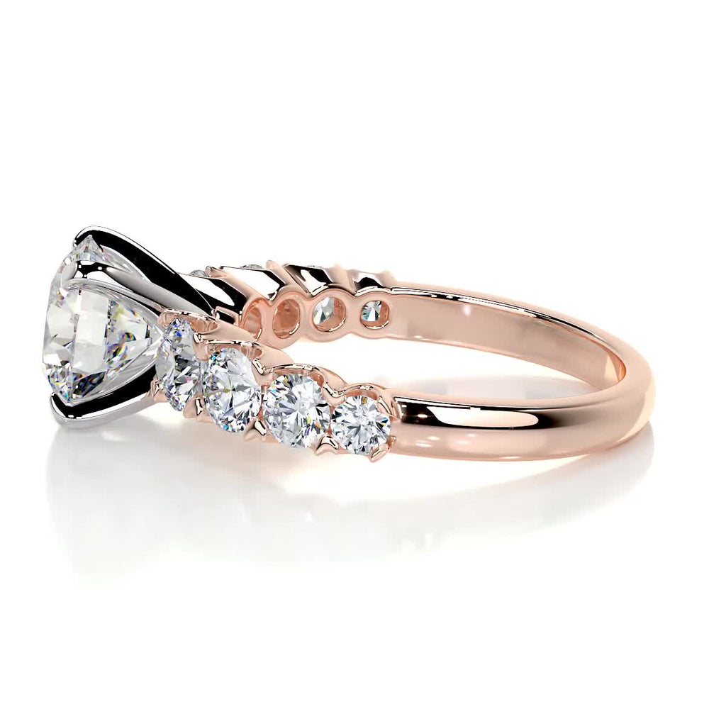 Mai Moissanite & Diamond Ring -14K Rose Gold (RTS)
