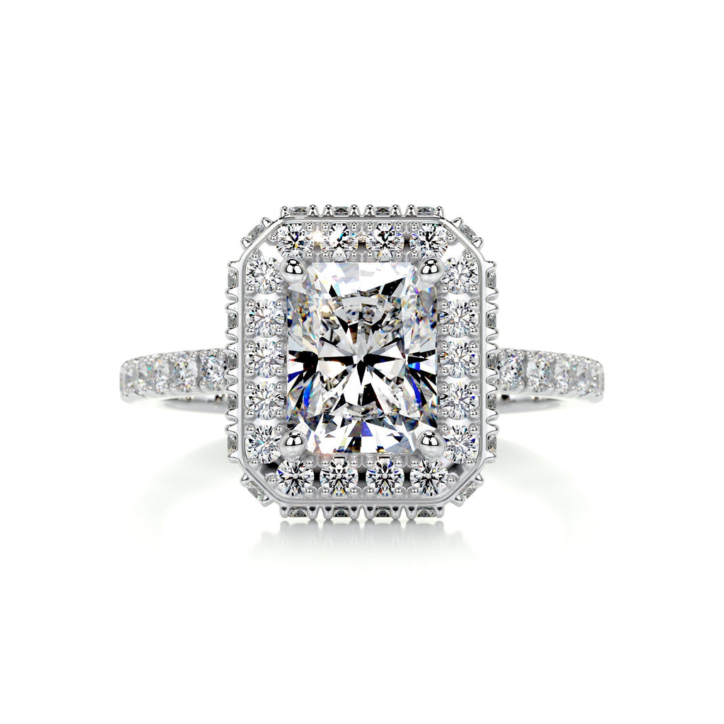 Lana Moissanite & Diamond Ring -Platinum (RTS)