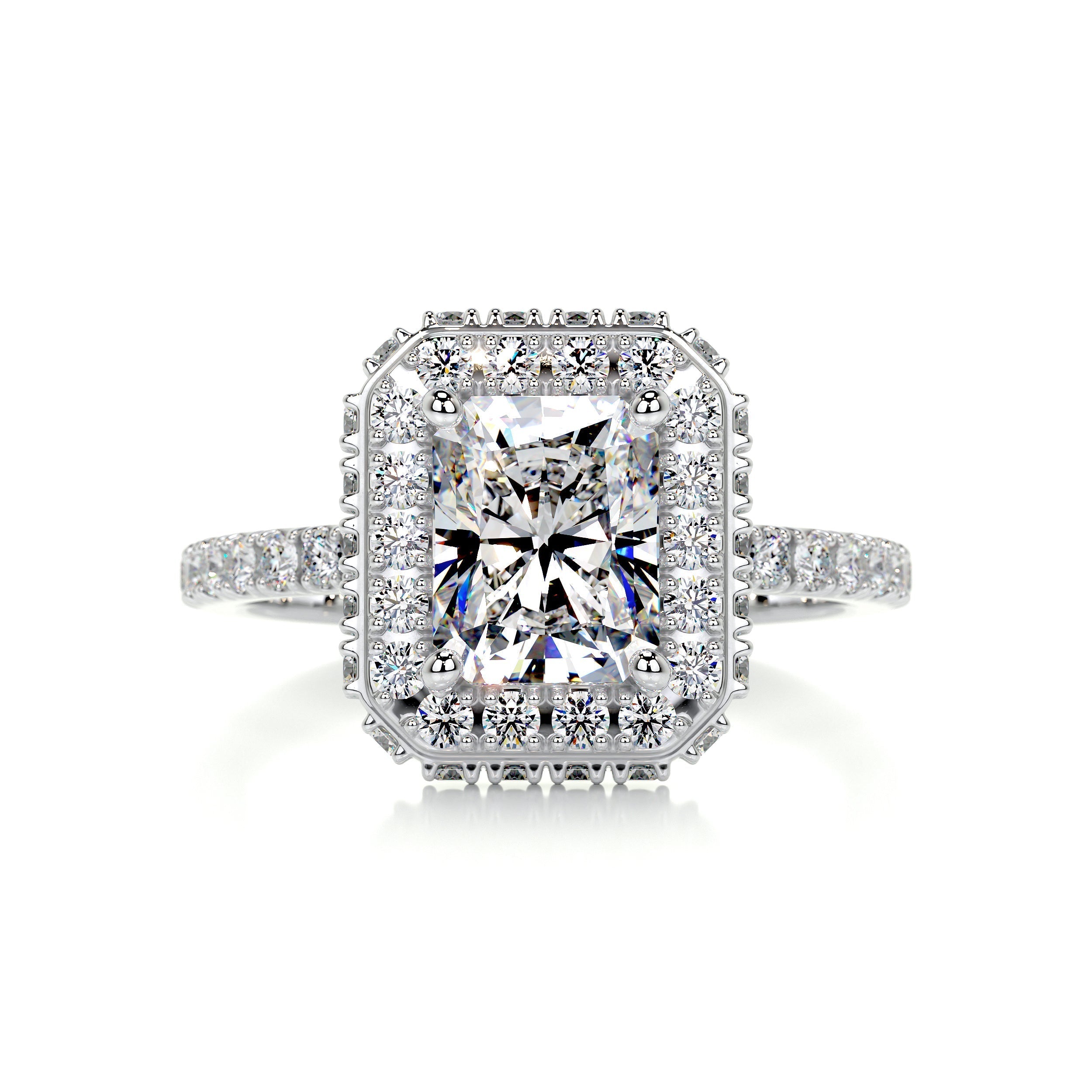 Lana Moissanite & Diamond Ring -Platinum (RTS)