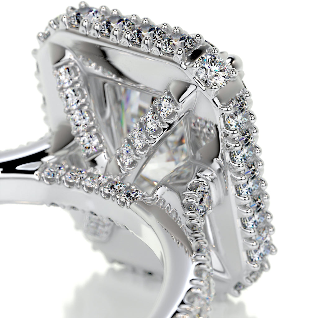 Lana Moissanite & Diamond Ring -Platinum (RTS)