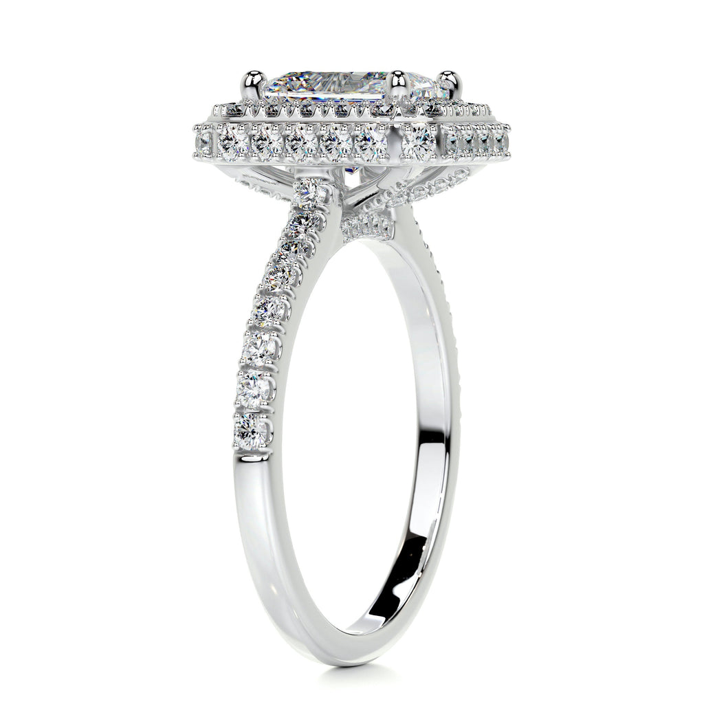 Lana Moissanite & Diamond Ring -Platinum (RTS)