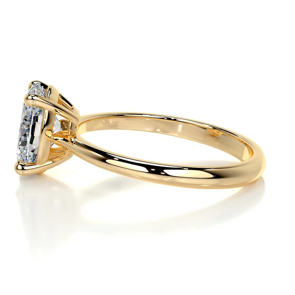 Julia Moissanite Ring -18K Yellow Gold (RTS)