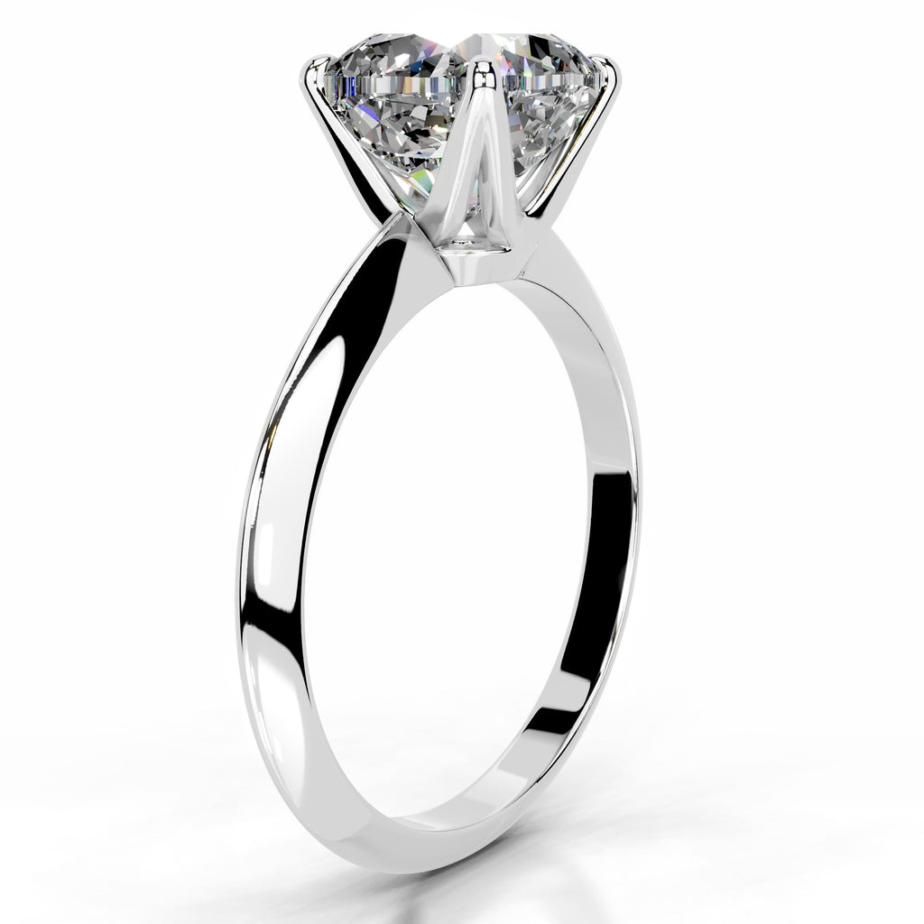 Evie Moissanite Ring - 14K White Gold (RTS)