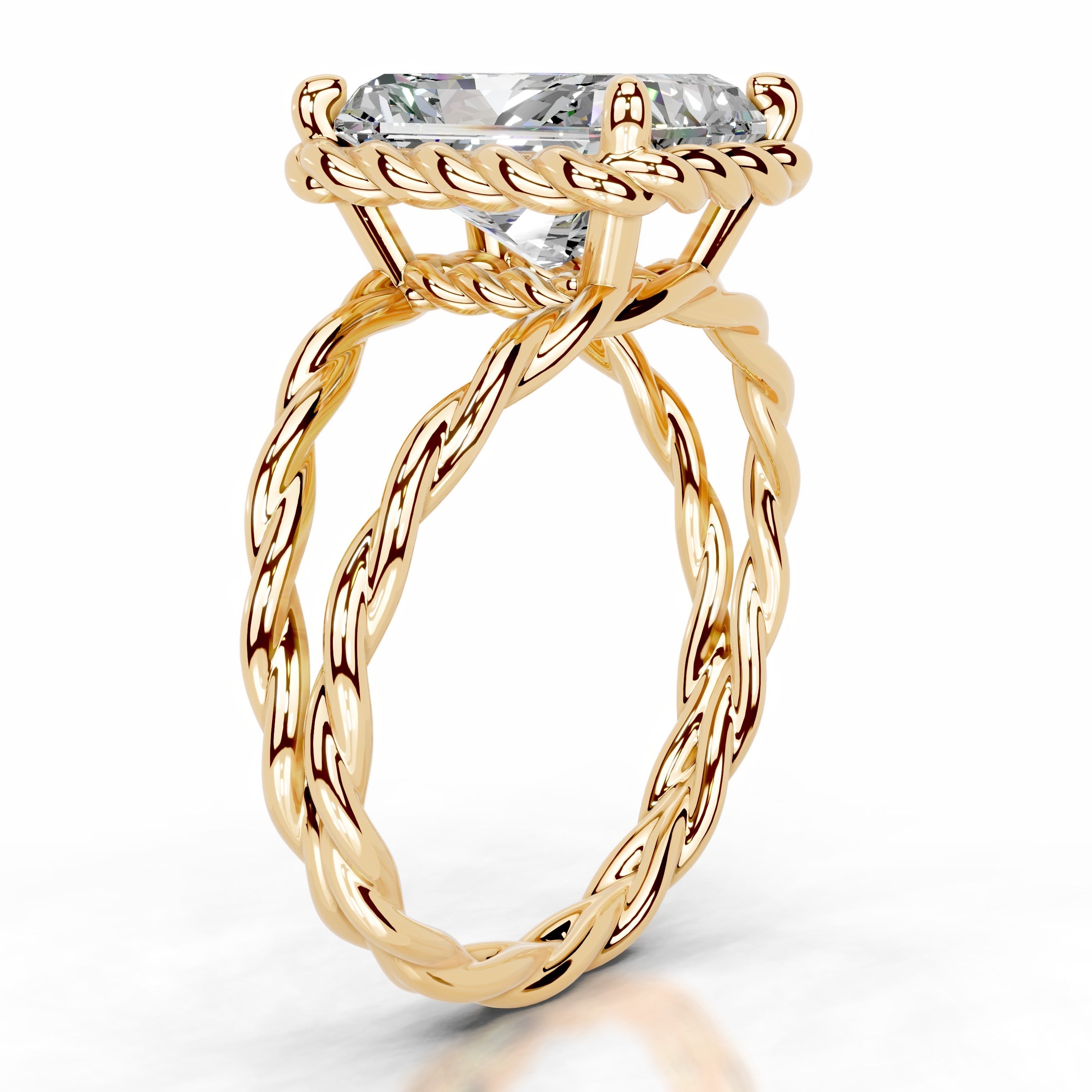 Yul Moissanite Ring - 18K Yellow Gold (RTS)