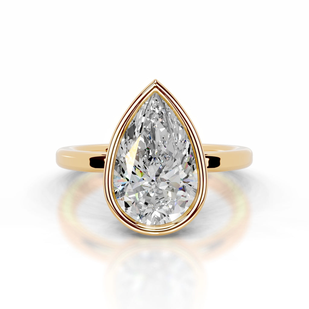 Dima Moissanite Ring - 18K Yellow Gold (RTS)