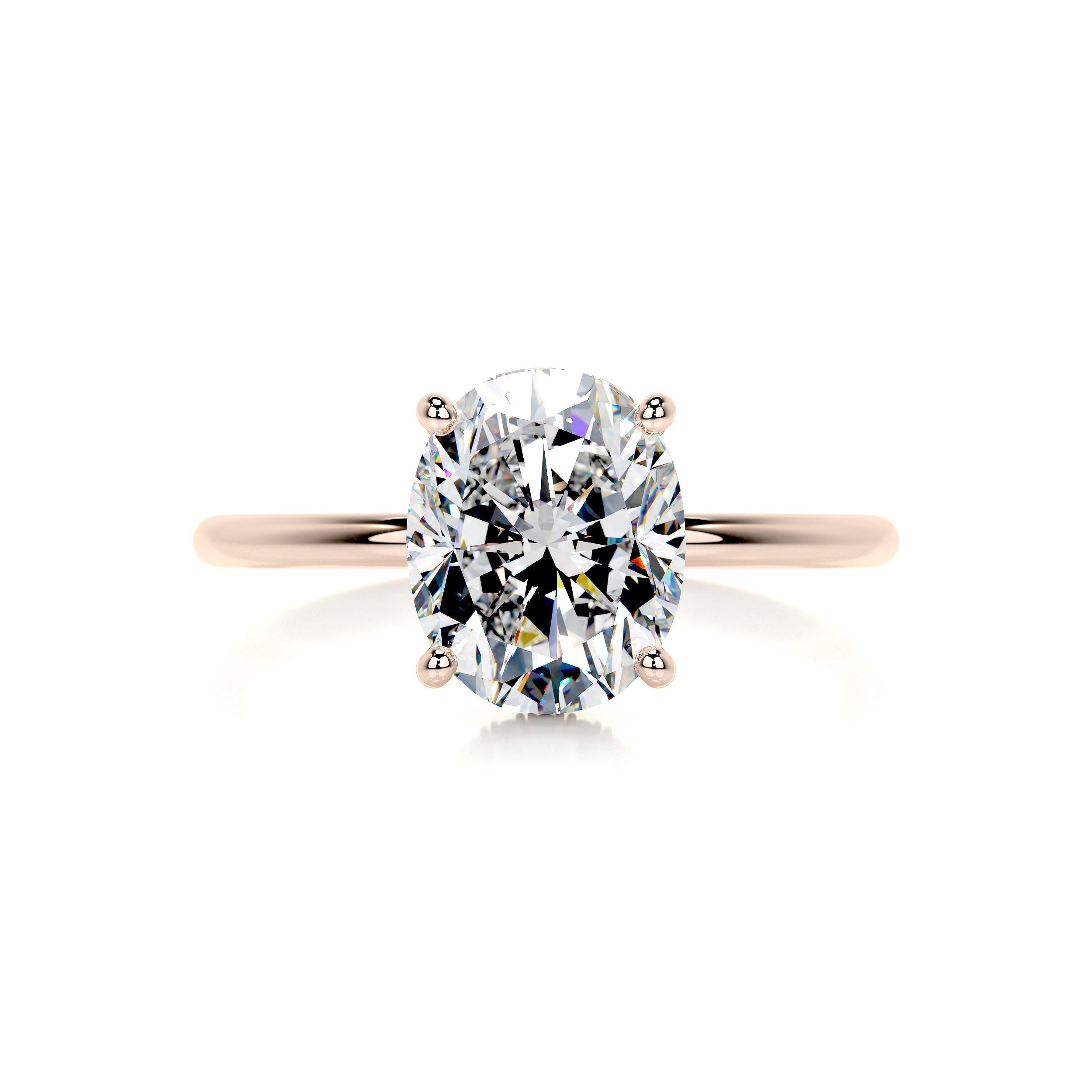 Willow Moissanite & Diamond Ring -14K Rose Gold (RTS)