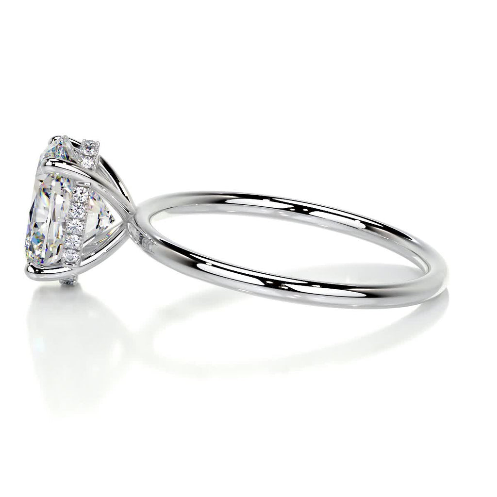 Willow Moissanite & Diamond Ring -Platinum (RTS)