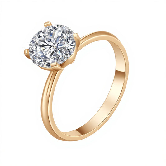 2.09ct Four-Prong Lab-Grown Diamond Ring IGI Certified - 14K White Gold - 5.0ct