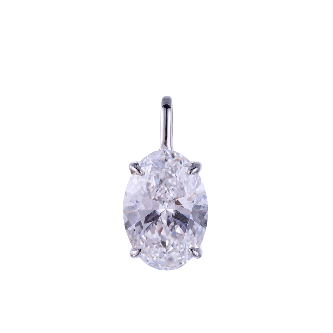 2.01ct Lab Grown Diamond Oval IGI Pendant