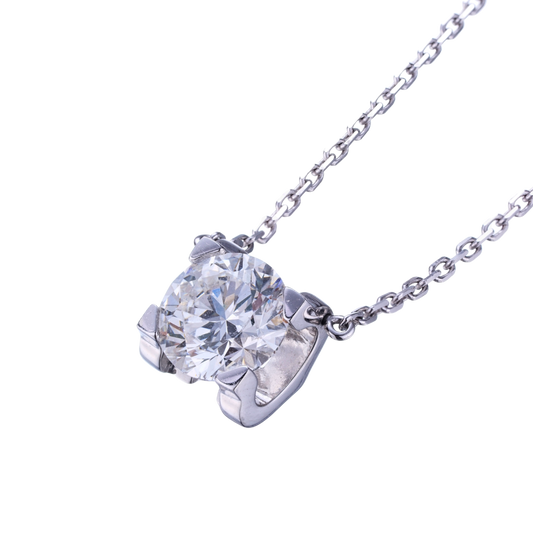 2.02ct IGI necklace platinum lab diamond