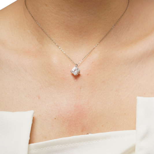 2.02ct Lab Grown Diamond Asscher Cut Pendant