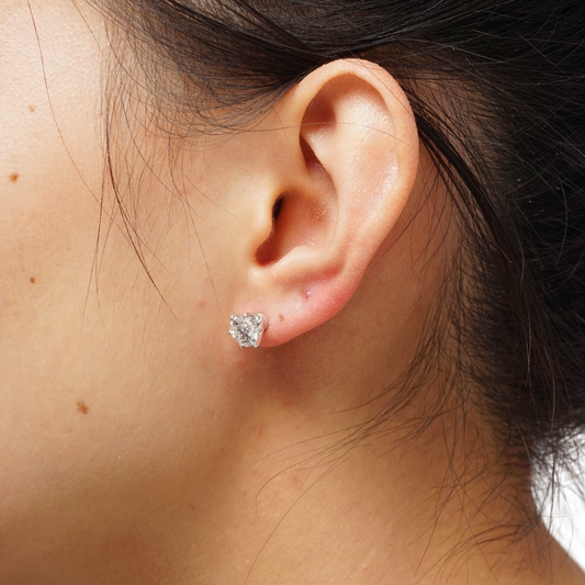 2.12ct Lab Grown Diamond IGI Certified Six Prong Stud Earrings
