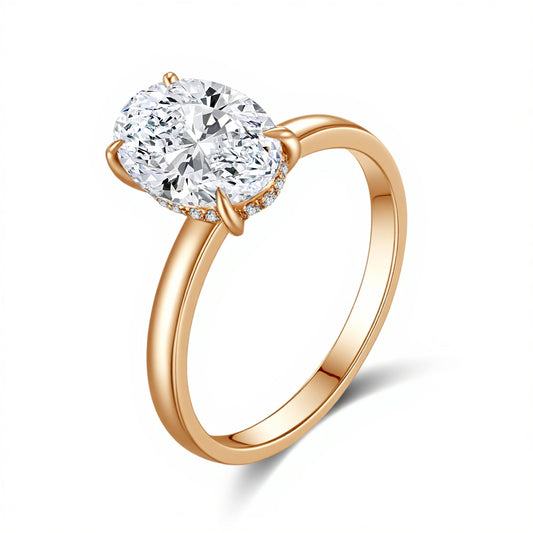 2.02ct Four-Prong Lab-Grown Diamond Ring IGI Certified - 14K White Gold - 5.0ct