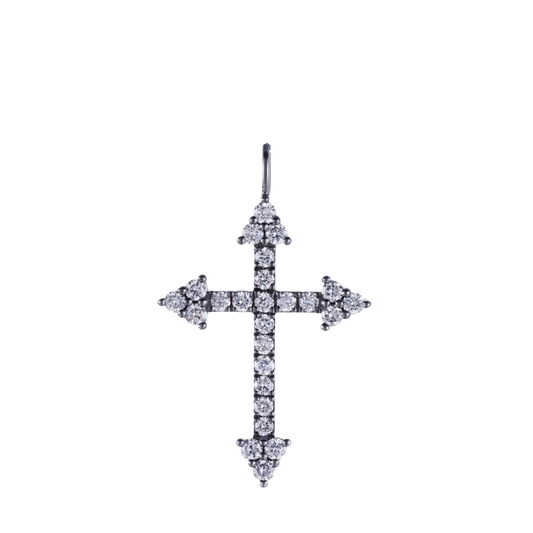 0.43ct Lab Grown Diamond Cross Pendant GTII