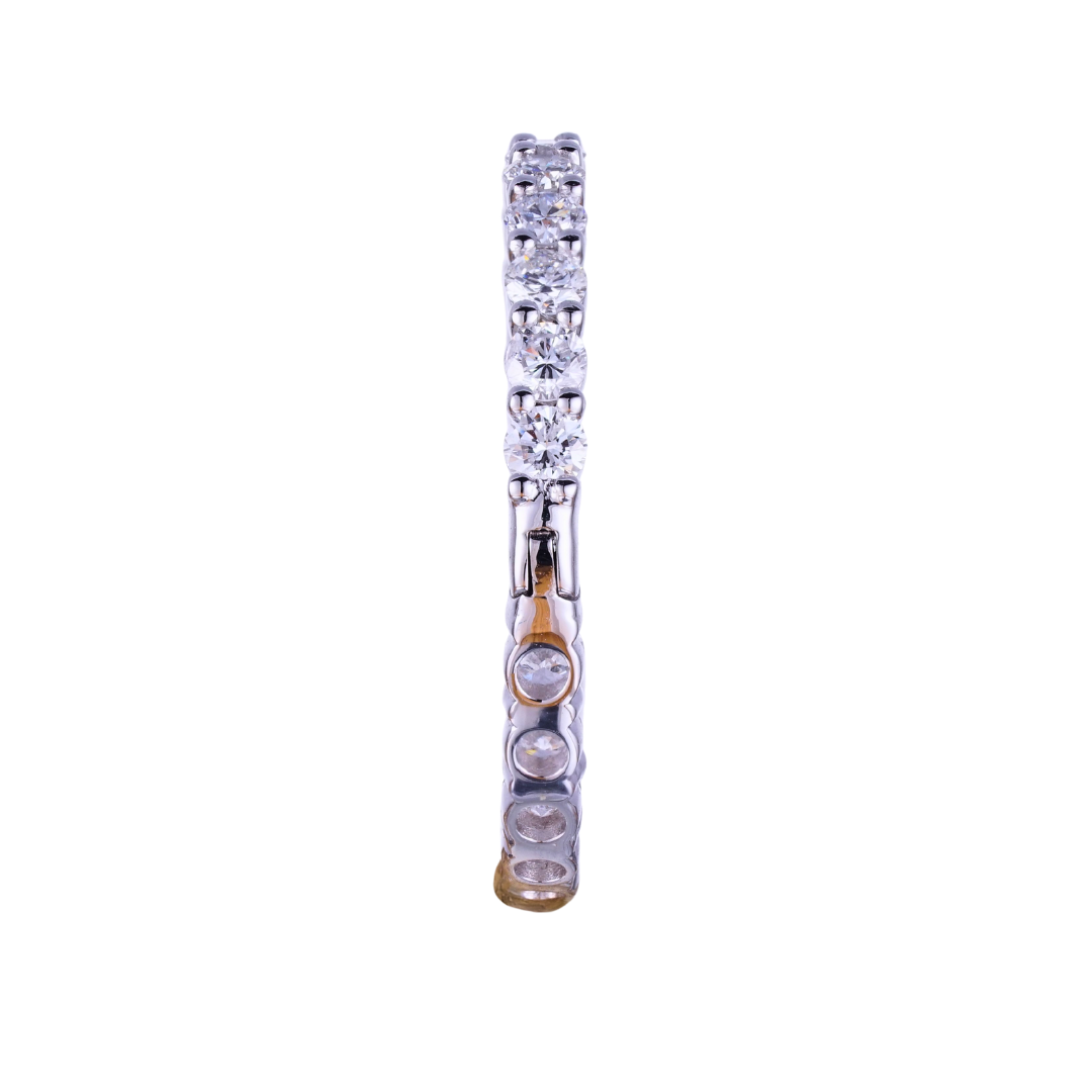2.26ct Lab Grown Diamond Hoop Earrings XL