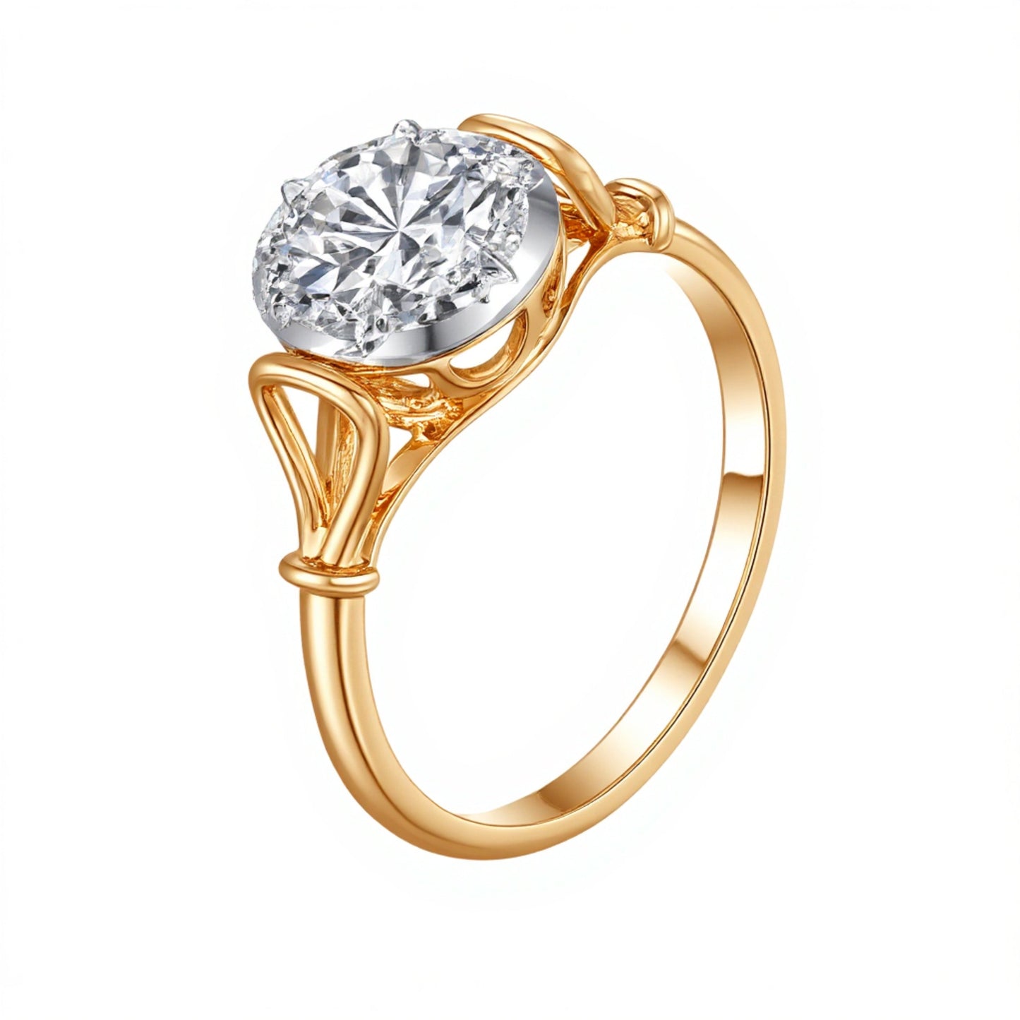 1.08ct Lab-Grown Diamond Ring - 14K White Gold - 5.0ct