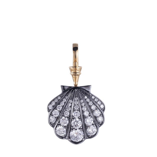 1.27ct Lab Grown Diamond Scallop Pendant JESSICA-LS