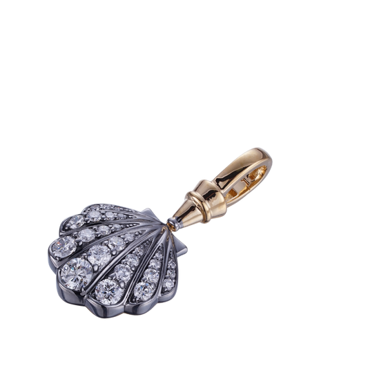 0.55ct scallop pendant JESSICA-S lab diamond