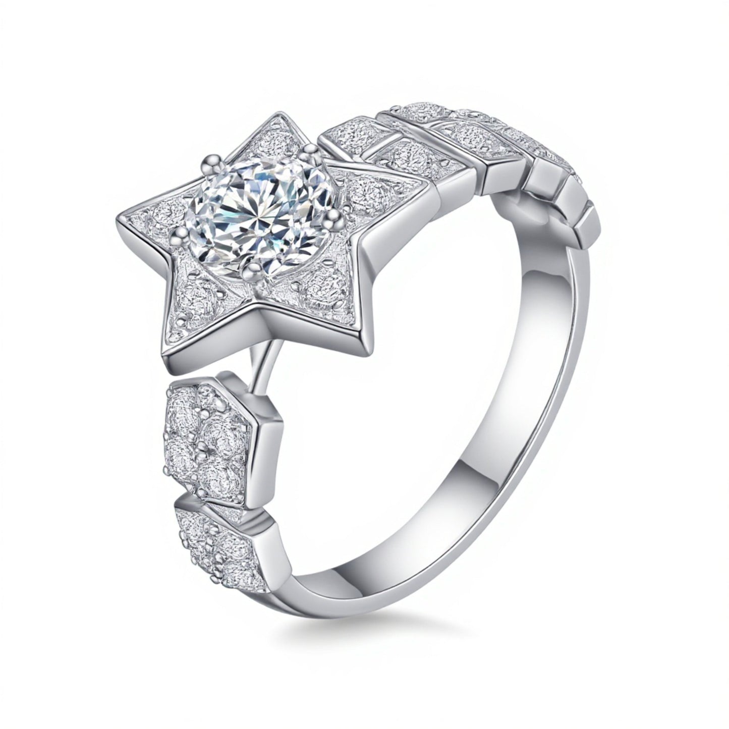 0.57ct Lab-Grown Diamond Ring - 14K White Gold - 5.0ct