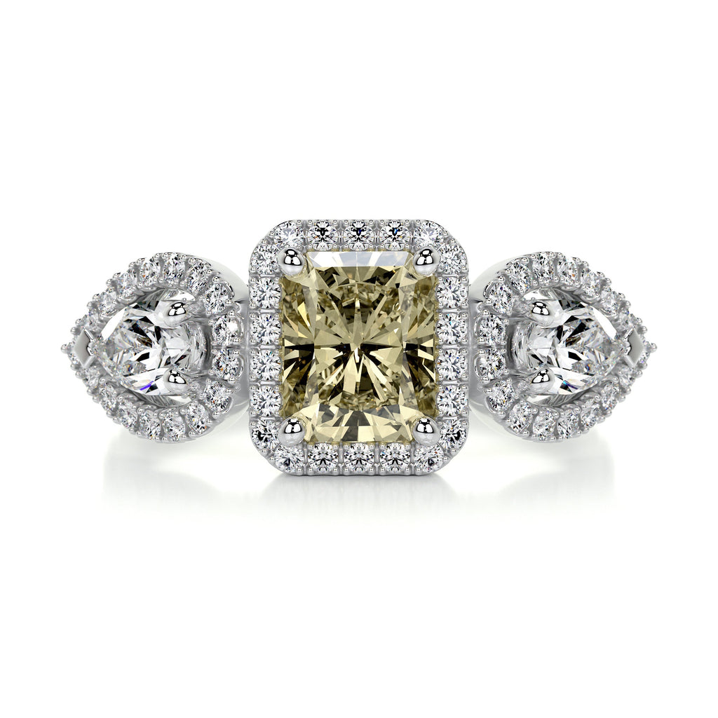 Violet Fantasy Diamond Engagement Ring - 18K White Gold (RTS)