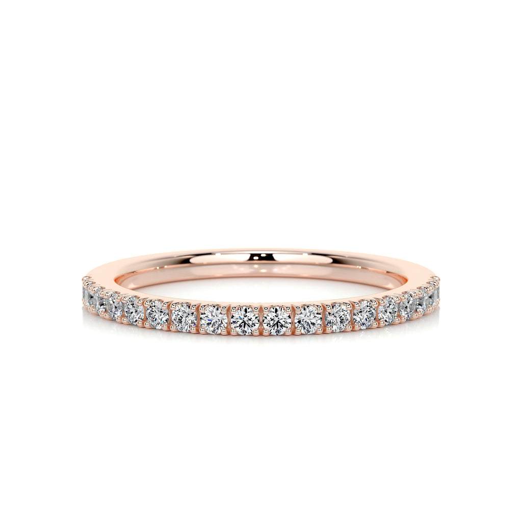 Stephanie Diamond Wedding Ring   (0.3 Carat) - 14K Rose Gold (RTS)