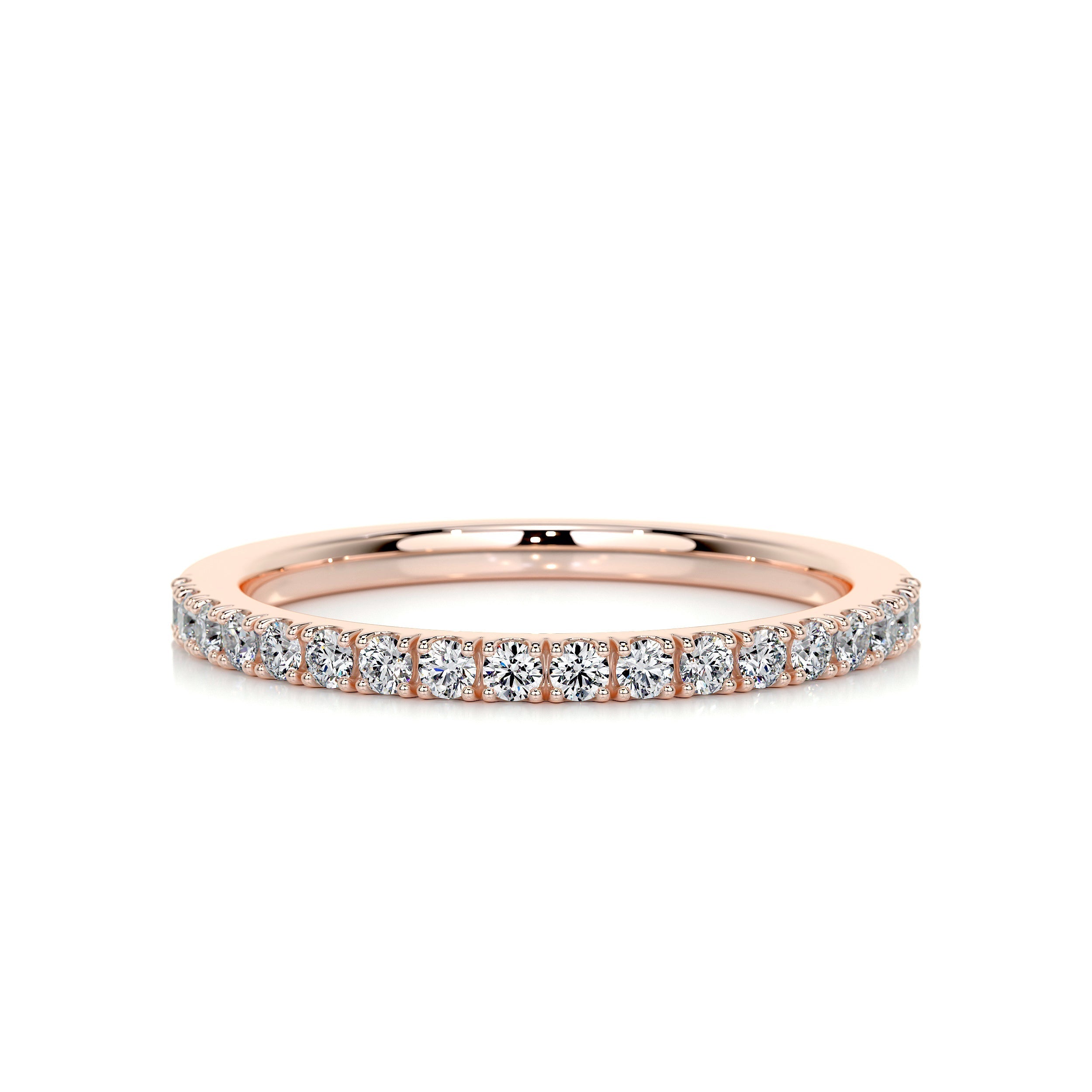 Stephanie Diamond Wedding Ring   (0.3 Carat) - 14K Rose Gold (RTS)