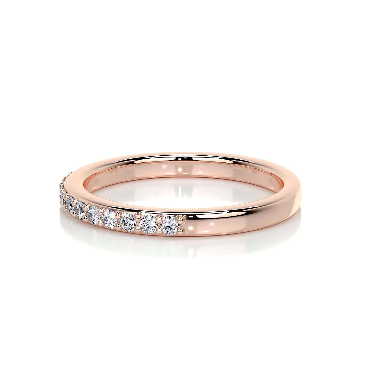 Stephanie Lab Grown Diamond Wedding Ring   (0.3 Carat) - 14K Rose Gold (RTS)