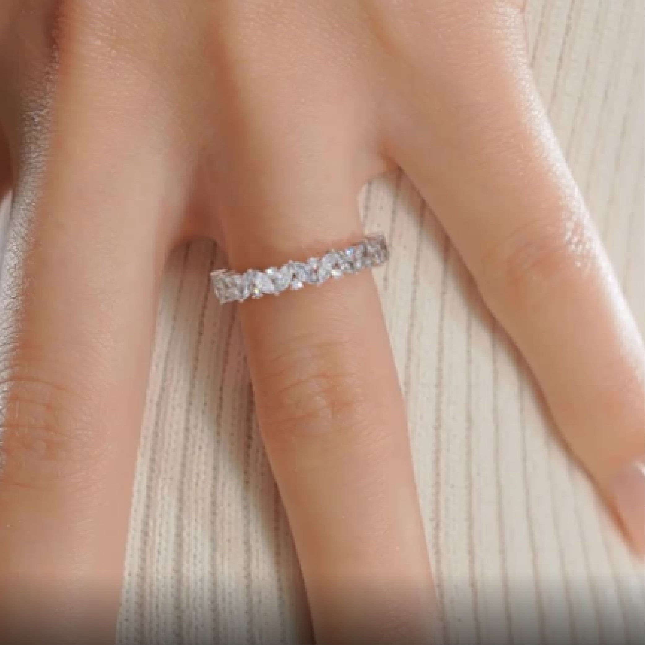 Regina Lab Grown Diamond Wedding Ring   (0.85 Carat) -14K Rose Gold (RTS)