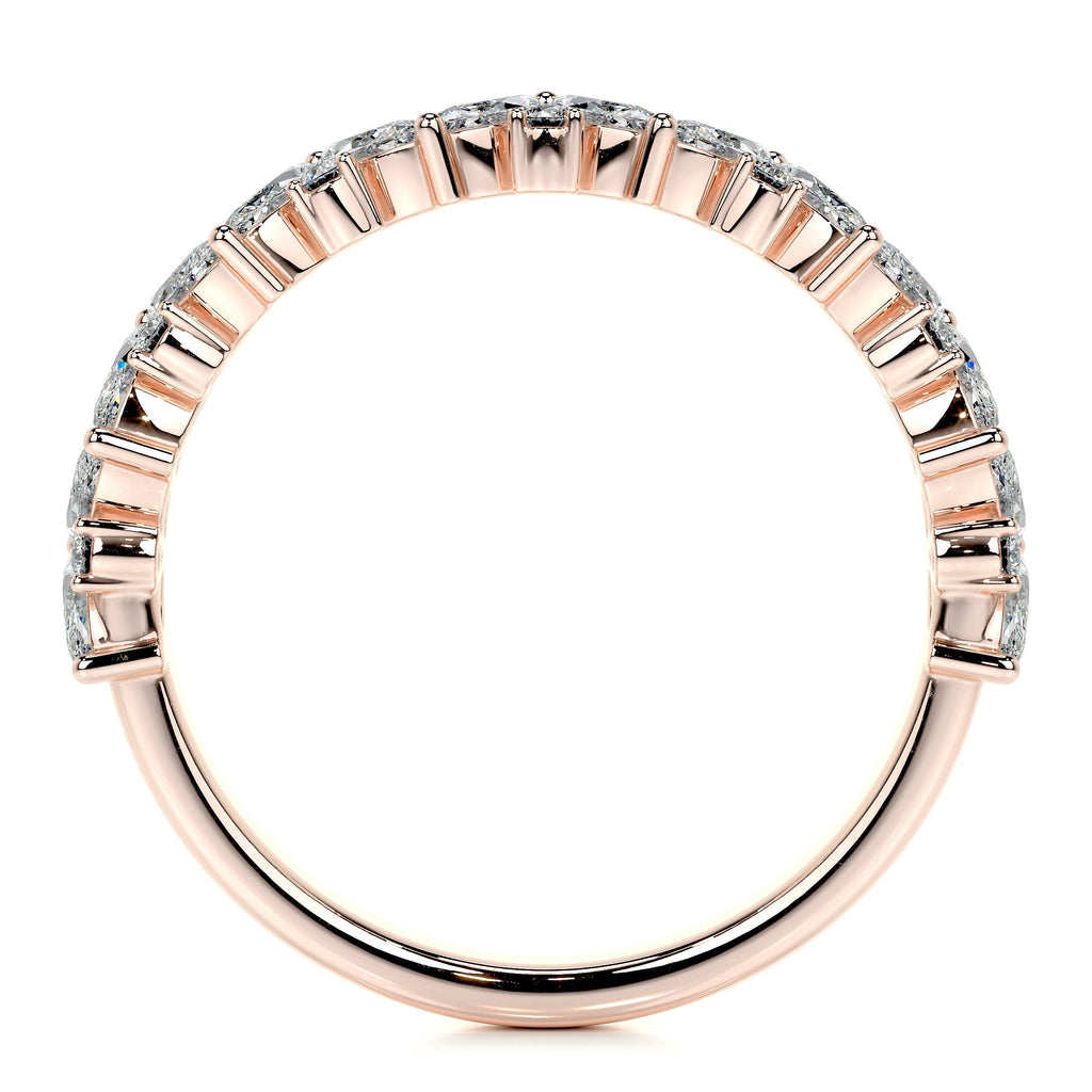 Regina Lab Grown Diamond Wedding Ring   (0.85 Carat) -14K Rose Gold (RTS)