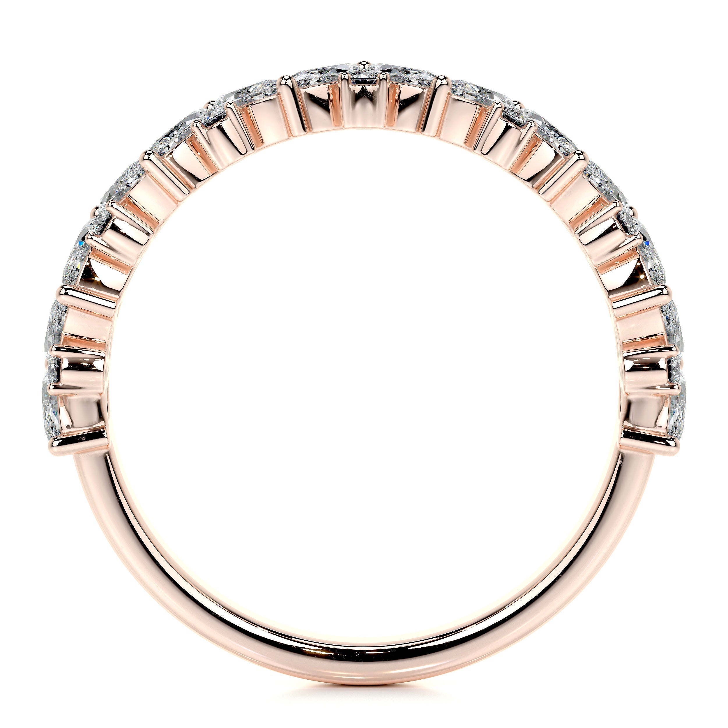 Regina Lab Grown Diamond Wedding Ring   (0.85 Carat) -14K Rose Gold (RTS)