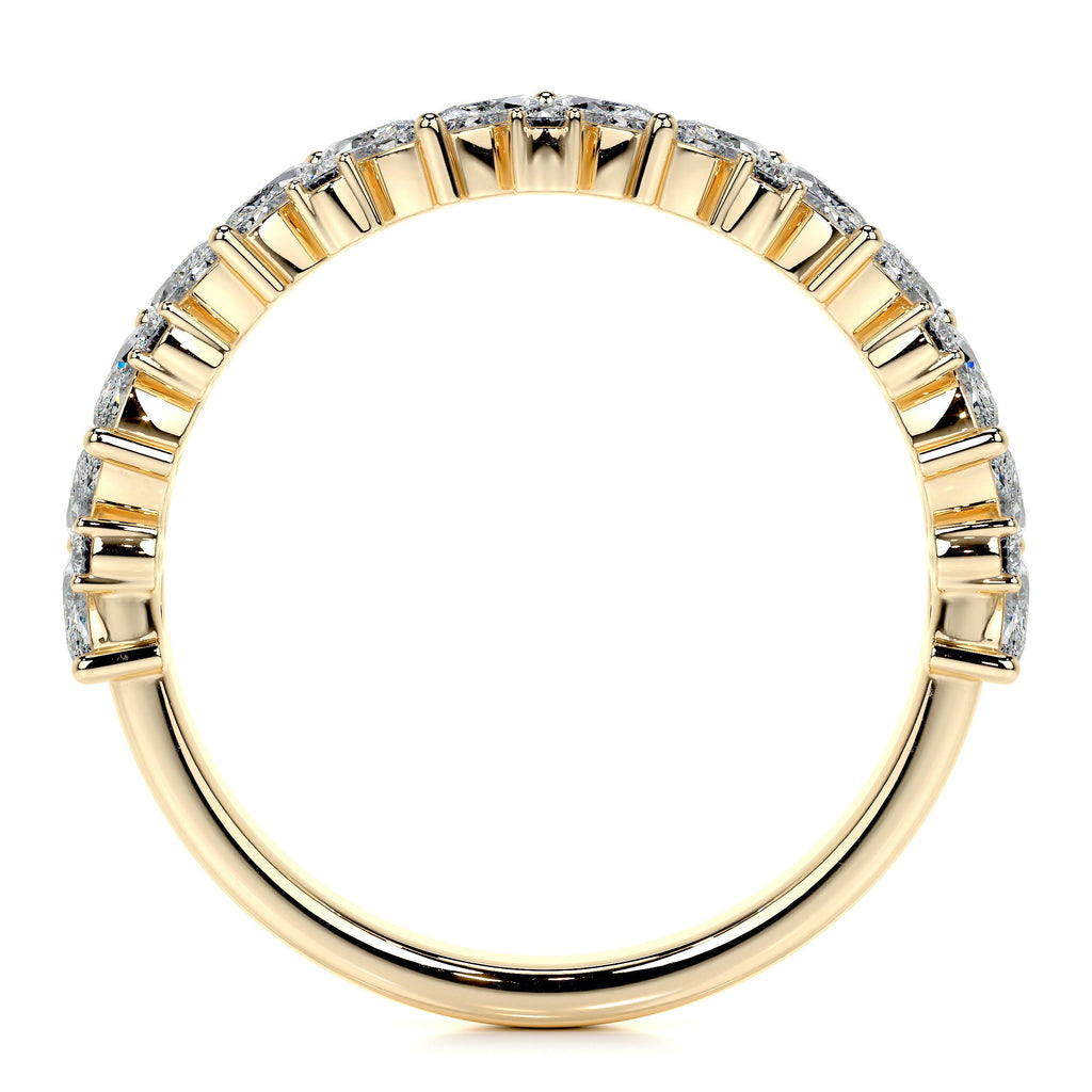 Regina Lab Grown Diamond Wedding Ring   (1 Carat) -18K Yellow Gold (RTS)