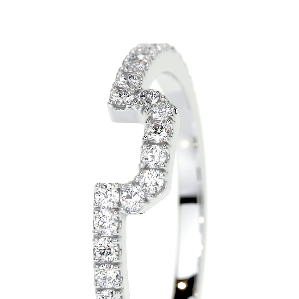 Luna Lab Grown Diamond Wedding Ring (0.30 Carat) -14K White Gold (RTS)