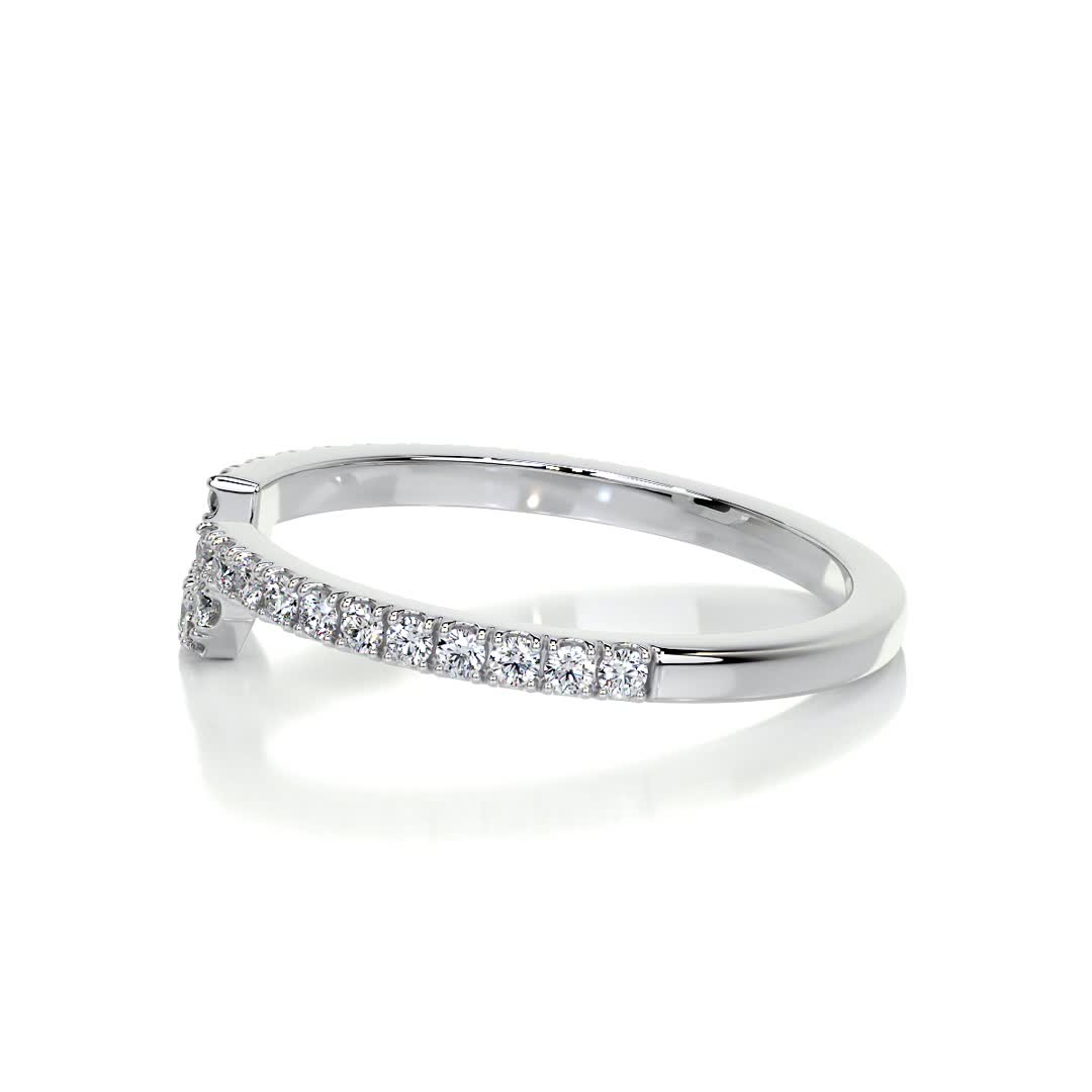 Luna Lab Grown Diamond Wedding Ring (0.30 Carat) -14K White Gold (RTS)