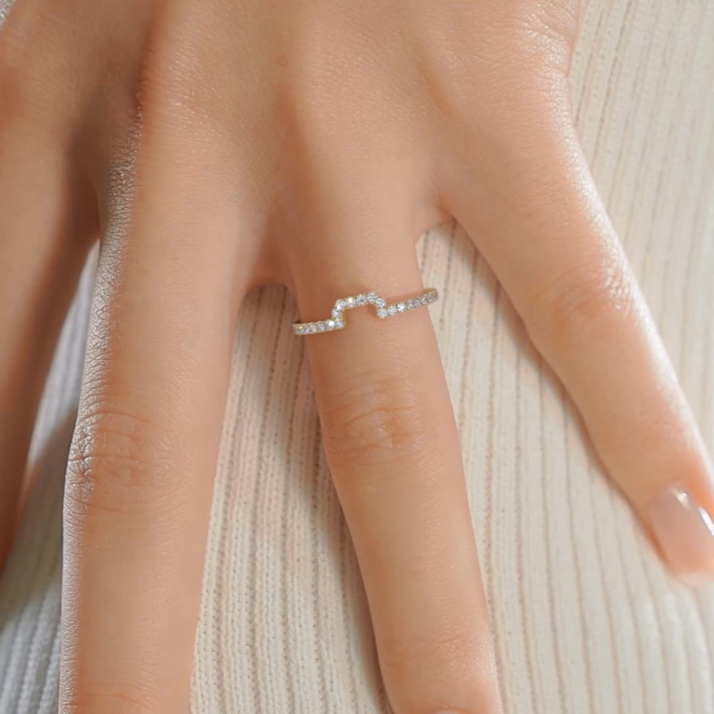 Luna Lab Grown Diamond Wedding Ring   (0.30 Carat) -18K Yellow Gold (RTS)