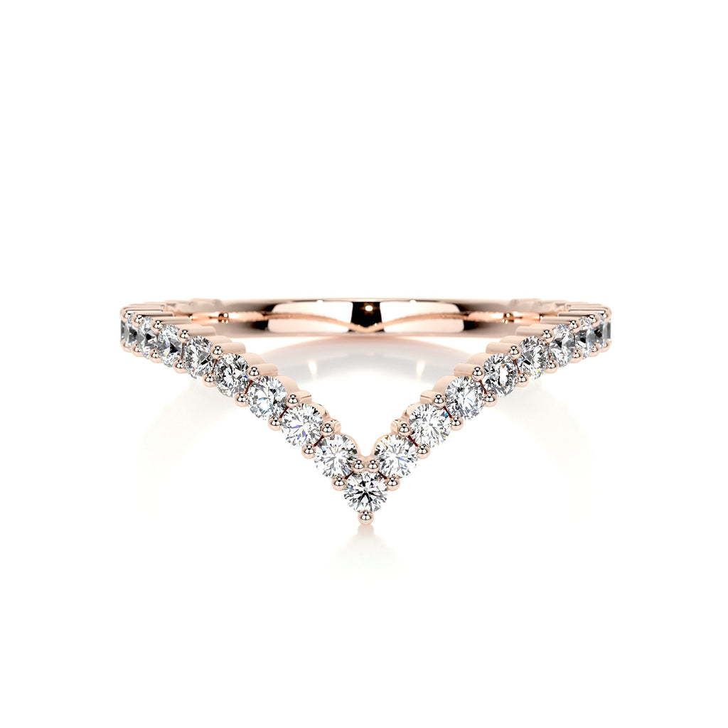 Dawn Lab Grown Diamond Wedding Ring   (0.50 Carat) -14K Rose Gold (RTS)