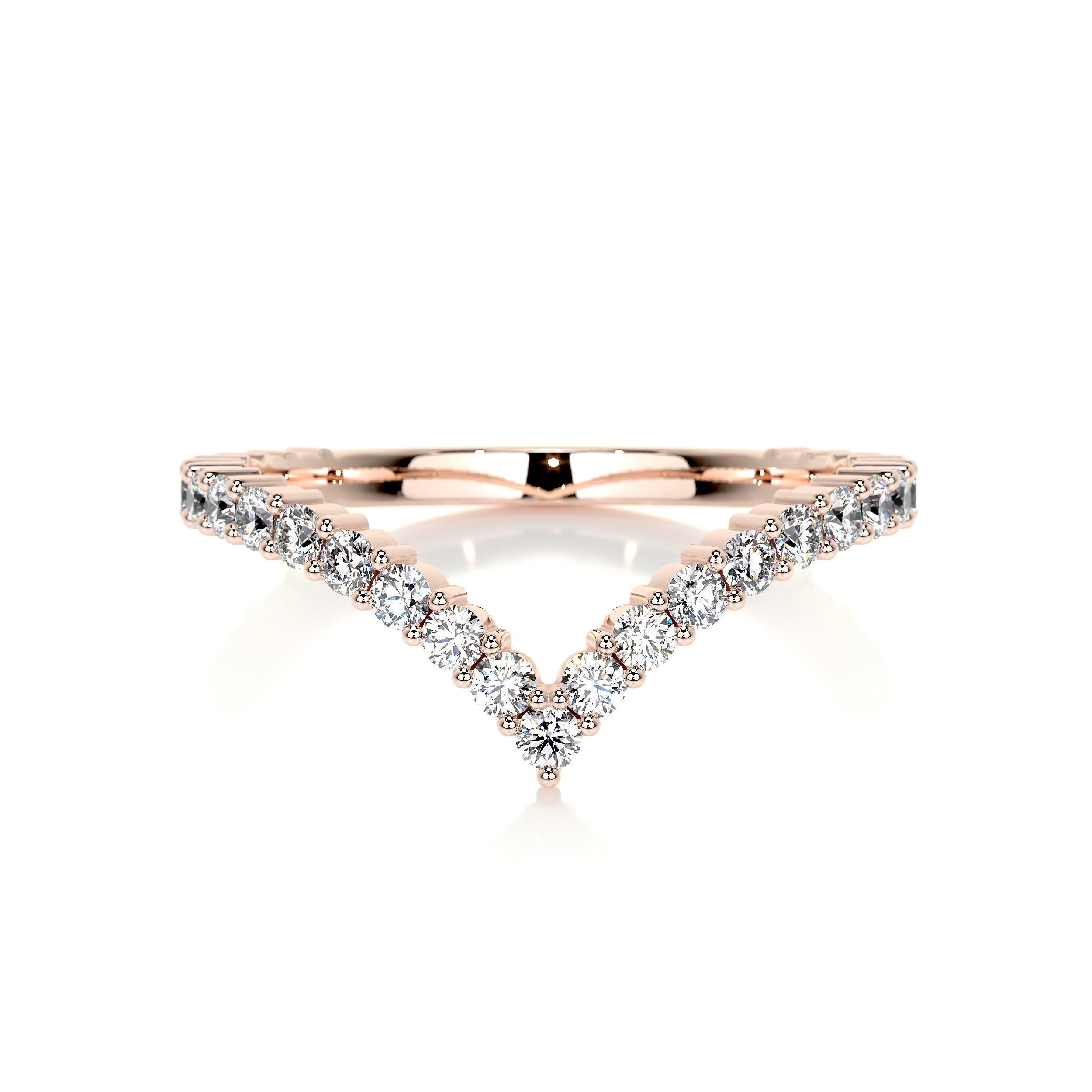 Dawn Lab Grown Diamond Wedding Ring   (0.50 Carat) -14K Rose Gold (RTS)