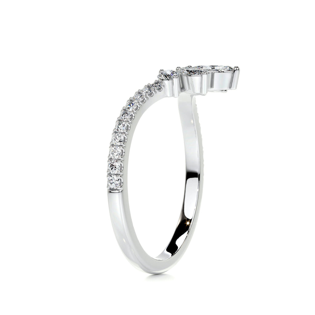 Lauren Diamond Wedding Ring   (0.30 Carat) -18K White Gold (RTS)