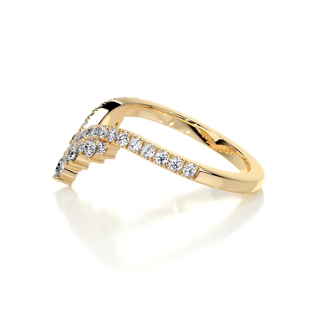 Mia Lab Grown Diamond Wedding Ring   (0.50 Carat) -18K Yellow Gold (RTS)